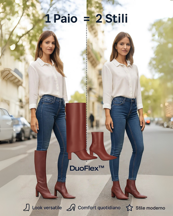DuoFlex™ – Stivaletti 2in1 Versatili e Trasformabili