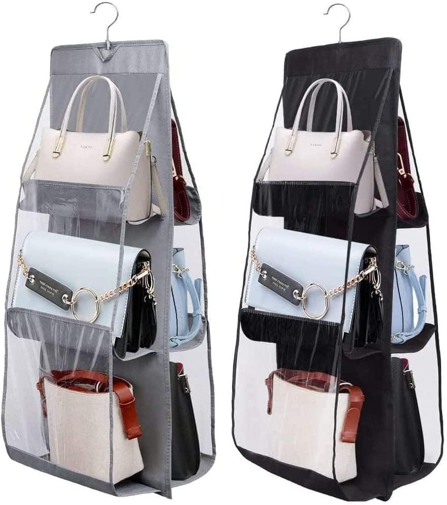 Bag holder for wardrobe