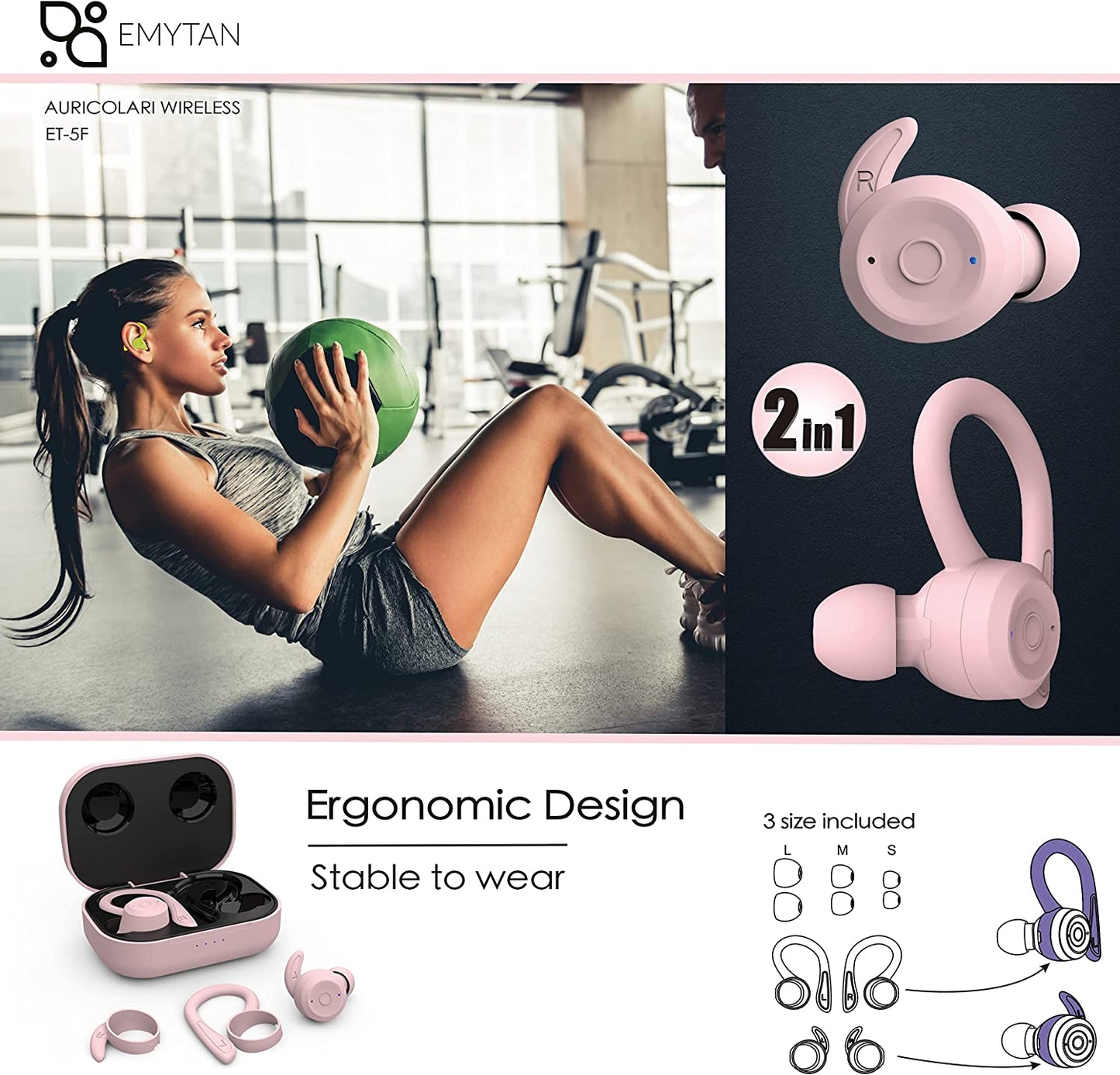 EMYTAN® Bluetooth headphones
