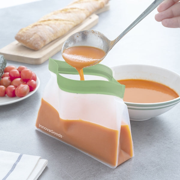 Set da 6 Sacchi Riutilizzabili per Alimenti